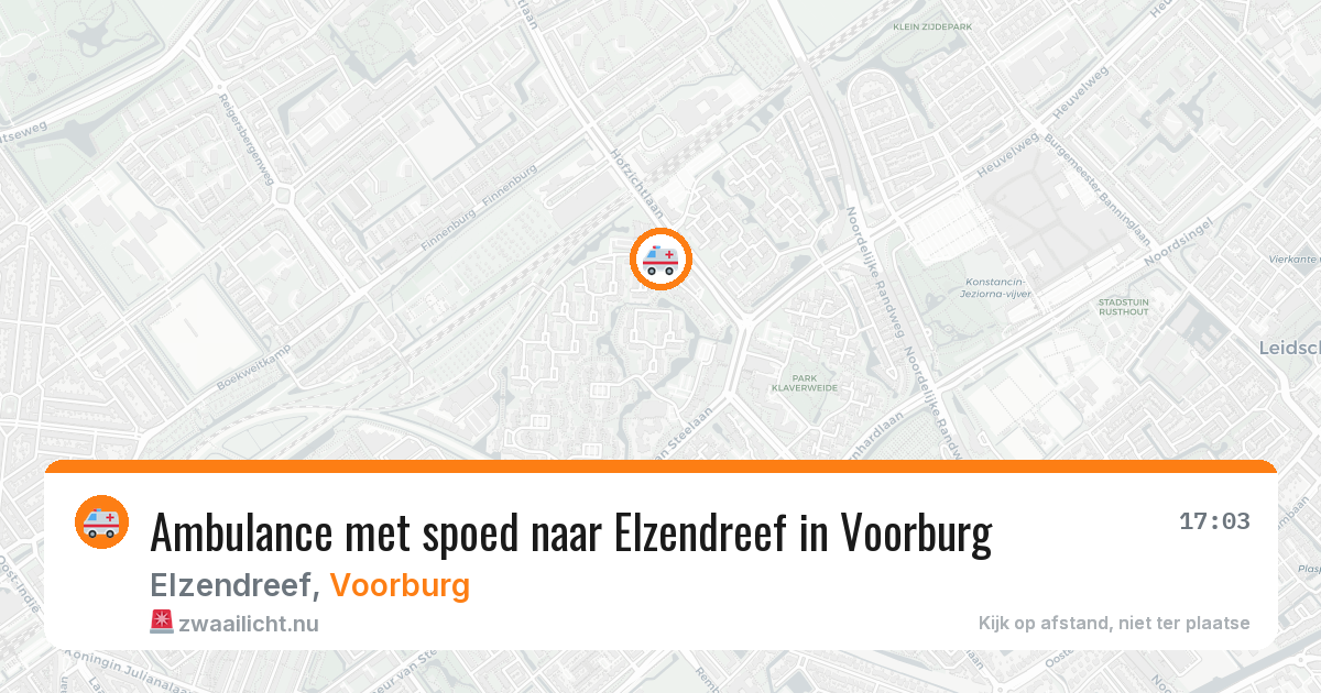 Ambulance met spoed naar Elzendreef in Voorburg — 16 jan 2026