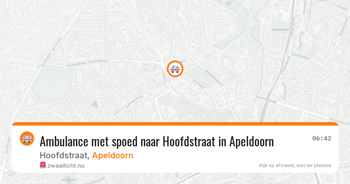 Ambulance met spoed naar Hoofdstraat in Apeldoorn — 3 mrt 2026