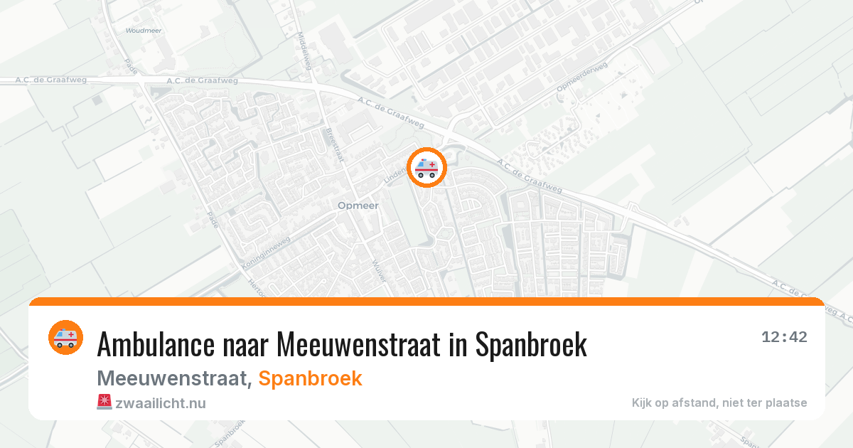 Ambulance naar Meeuwenstraat in Spanbroek — 17 jul 2026