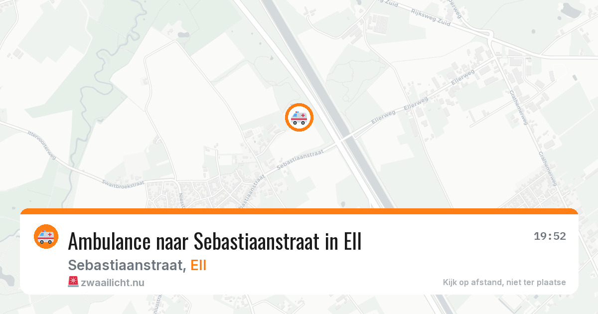 Ambulance naar Sebastiaanstraat in Ell — 8 jul 2026