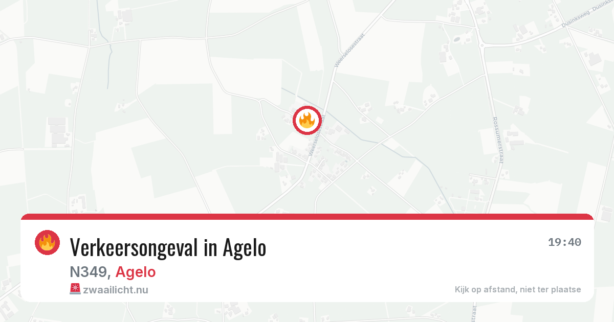 Verkeersongeval in Agelo — 5 jul 2026