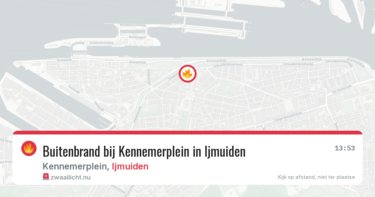Buitenbrand bij Kennemerplein in Ijmuiden — 12 jul 2026