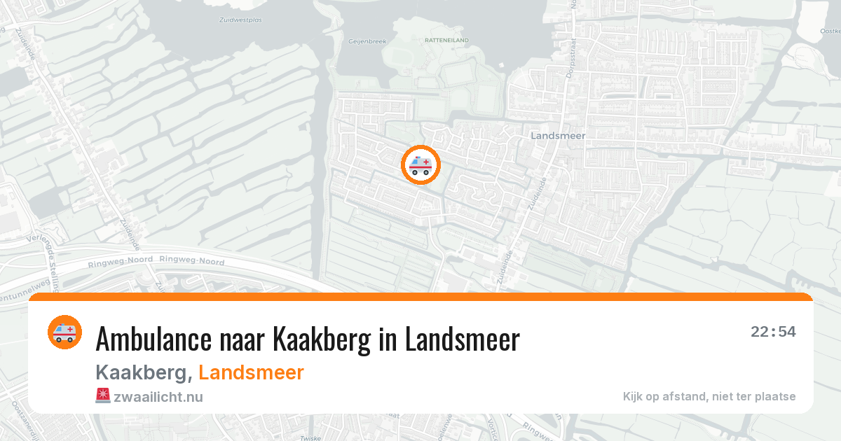 Ambulance naar Kaakberg in Landsmeer — 15 jul 2026