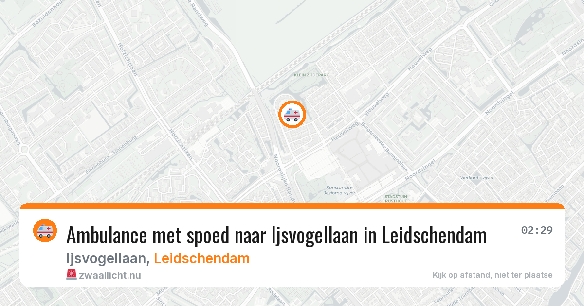 Ambulance met spoed naar Ijsvogellaan in Leidschendam — 11 mei 2026