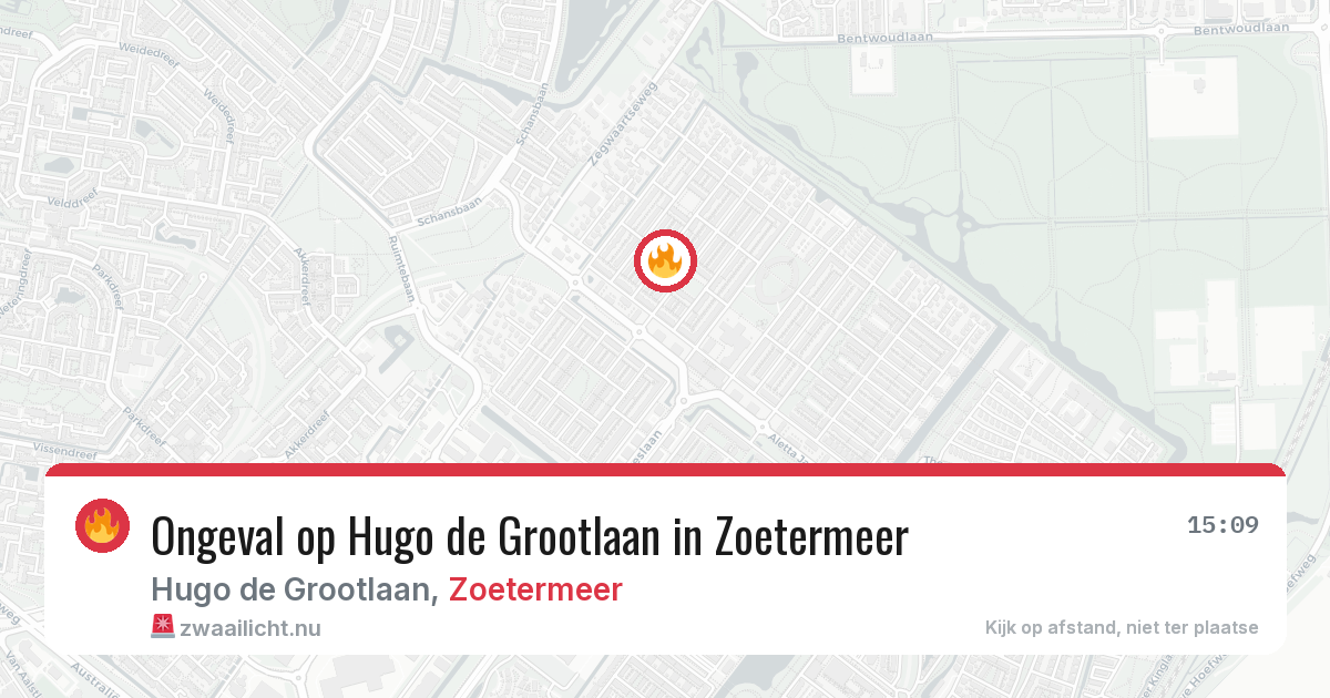 Ongeval op Hugo de Grootlaan in Zoetermeer — 22 mei 2026