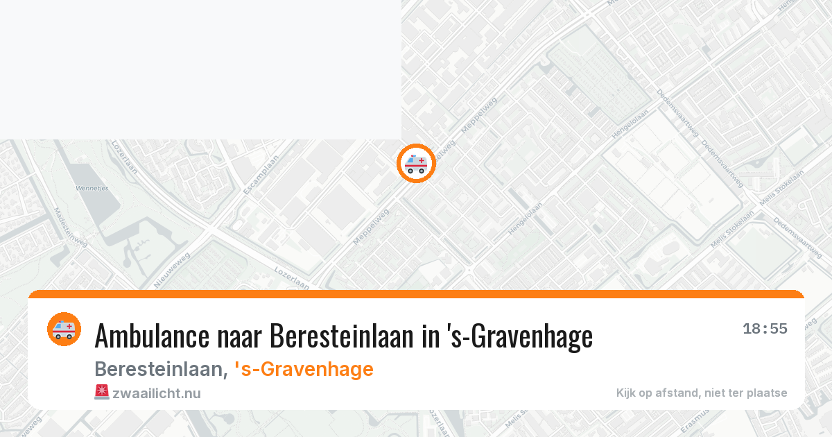 Ambulance naar Beresteinlaan in 's-Gravenhage — 10 jul 2026