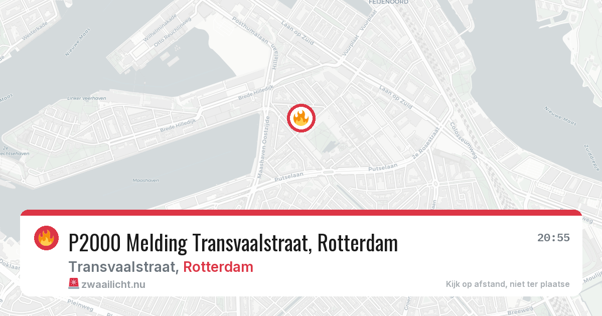 P2000 Melding Transvaalstraat, Rotterdam — 15 mei 2026