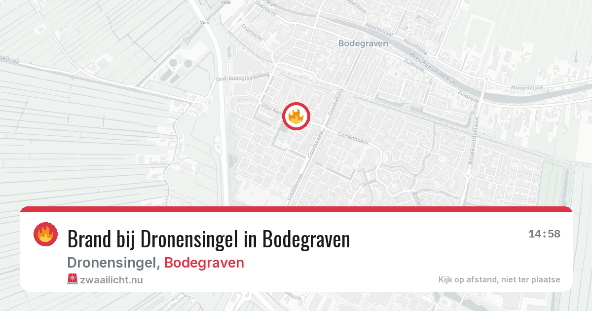 Brand bij Dronensingel in Bodegraven — 4 mei 2026