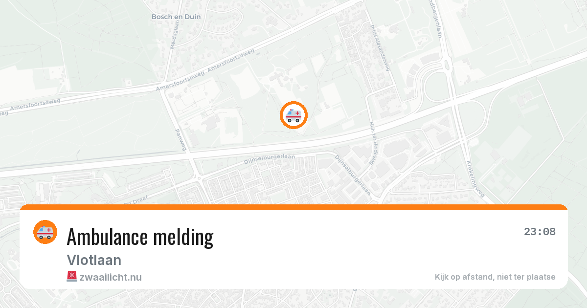 Ambulance melding — 22 mei 2026
