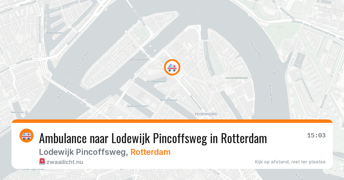 Ambulance naar Lodewijk Pincoffsweg in Rotterdam — 7 jun 2026