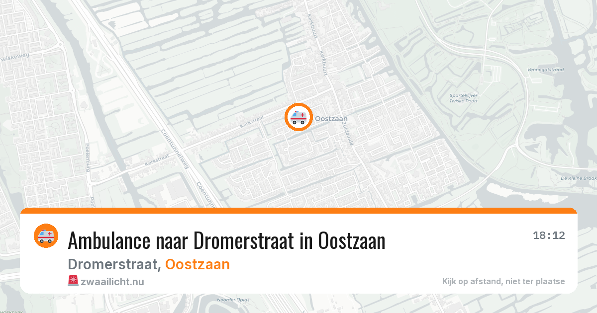 Ambulance naar Dromerstraat in Oostzaan — 12 jul 2026