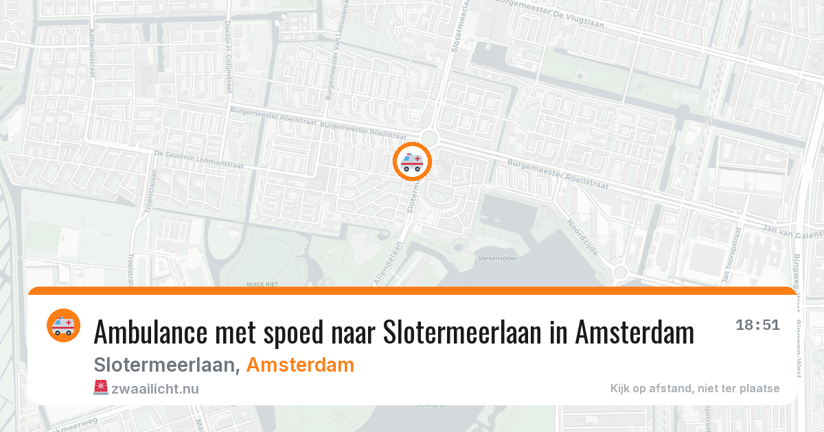 Ambulance met spoed naar Slotermeerlaan in Amsterdam — 22 mei 2026