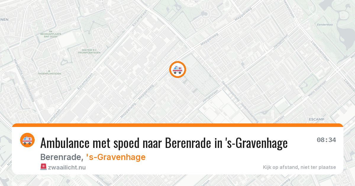Ambulance met spoed naar Berenrade in 's-Gravenhage — 21 mei 2026