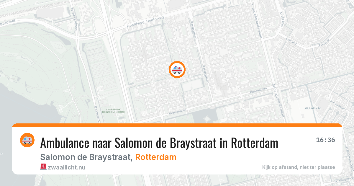 Ambulance naar Salomon de Braystraat in Rotterdam — 1 jun 2026