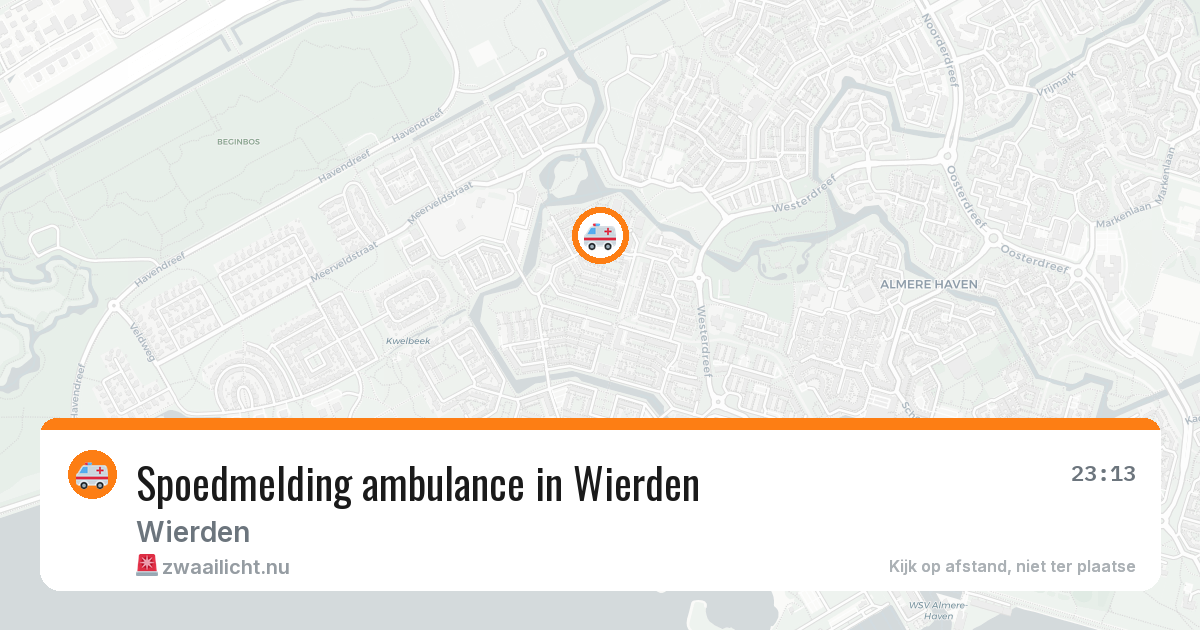 Spoedmelding ambulance in Wierden — 23 jan 2026