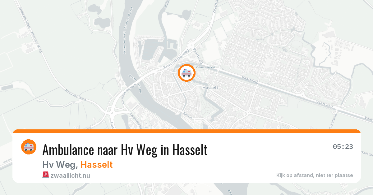 Ambulance naar Hv Weg in Hasselt — 27 apr 2026