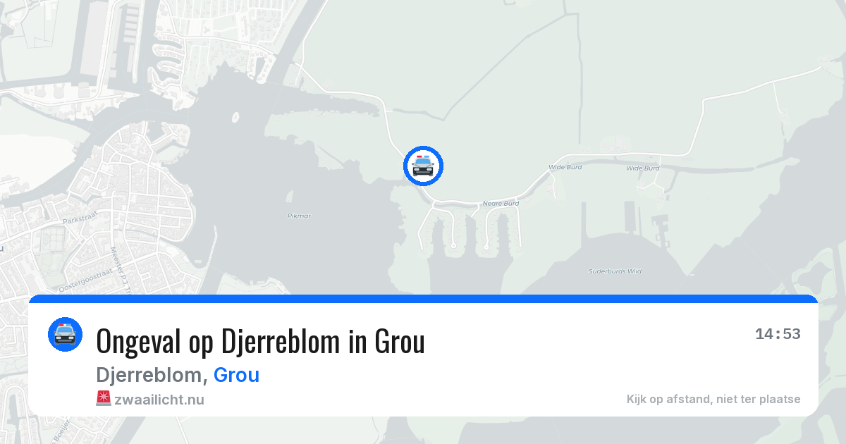Ongeval op Djerreblom in Grou — 18 jul 2026