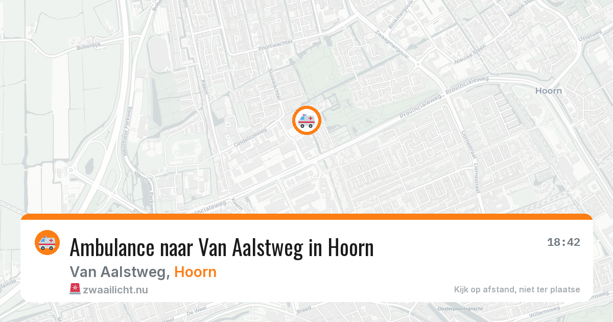 Ambulance naar Van Aalstweg in Hoorn — 8 jun 2026