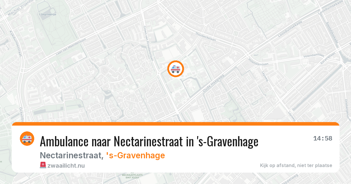Ambulance naar Nectarinestraat in 's-Gravenhage — 3 jun 2026