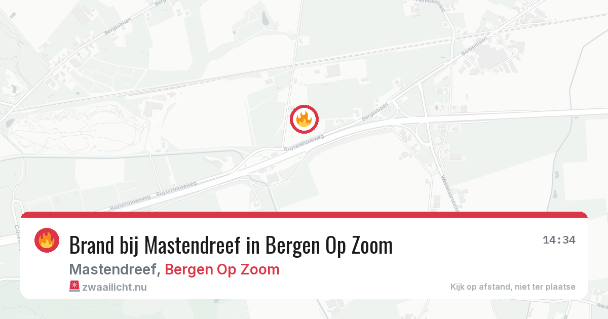 Brand bij Mastendreef in Bergen Op Zoom — 23 mei 2026