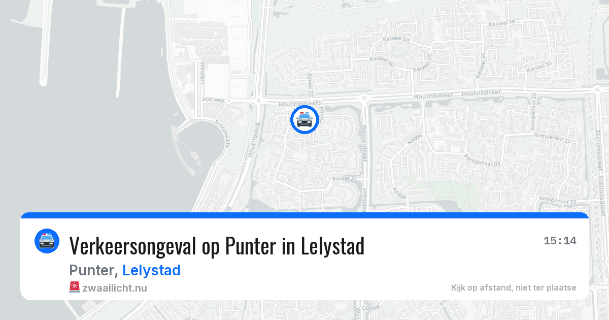Verkeersongeval op Punter in Lelystad — 20 jan 2026