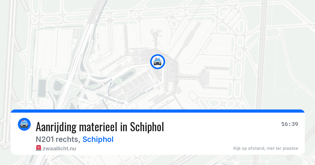 Aanrijding materieel in Schiphol — 10 jul 2026