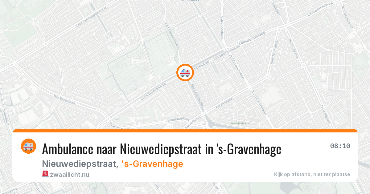 Ambulance naar Nieuwediepstraat in 's-Gravenhage — 1 jun 2026