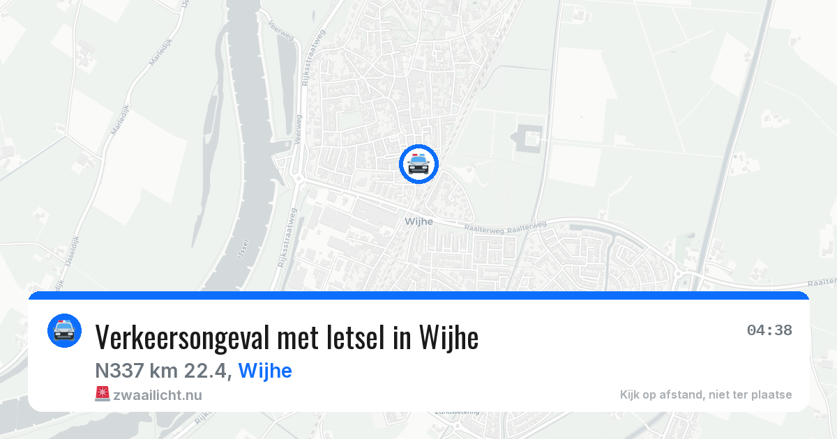 Verkeersongeval met letsel in Wijhe — 5 apr 2026