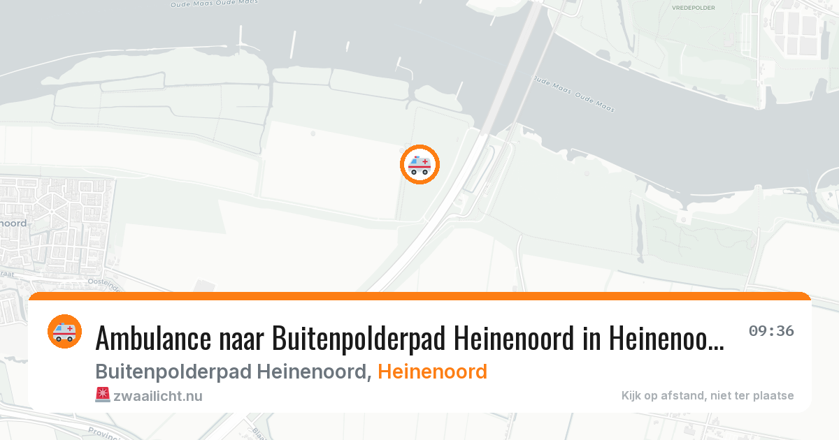 Ambulance naar Buitenpolderpad Heinenoord in Heinenoord — 23 mei 2026