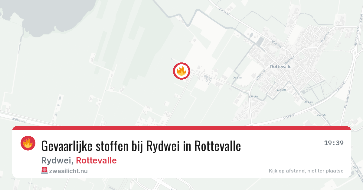 Gevaarlijke stoffen bij Rydwei in Rottevalle — 4 apr 2026