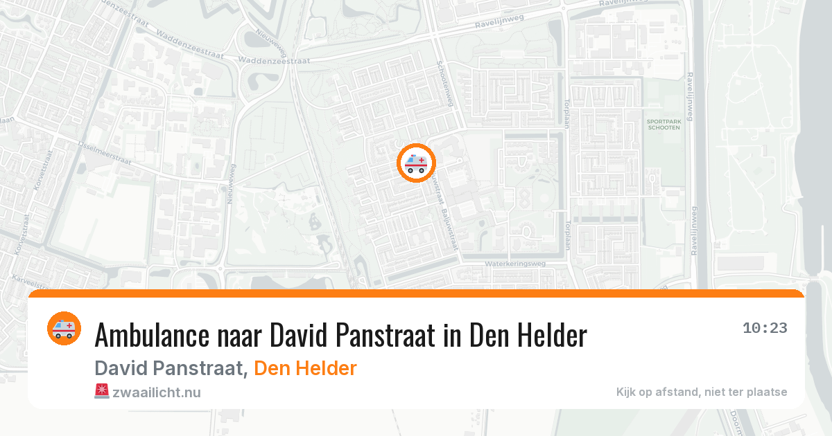 Ambulance naar David Panstraat in Den Helder — 19 mei 2026