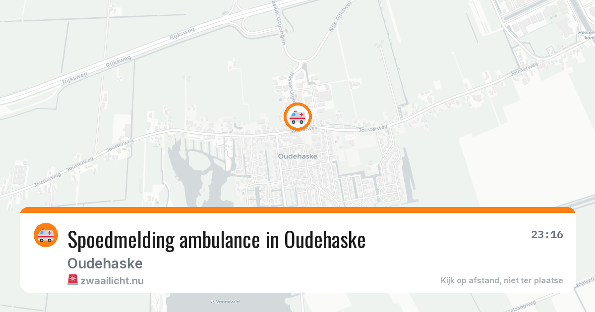Spoedmelding ambulance in Oudehaske — 2 apr 2026
