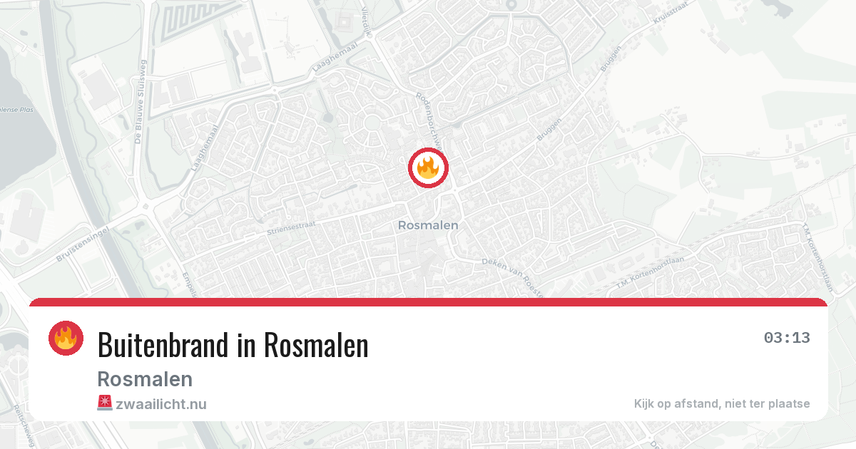 Buitenbrand in Rosmalen — 8 jun 2026