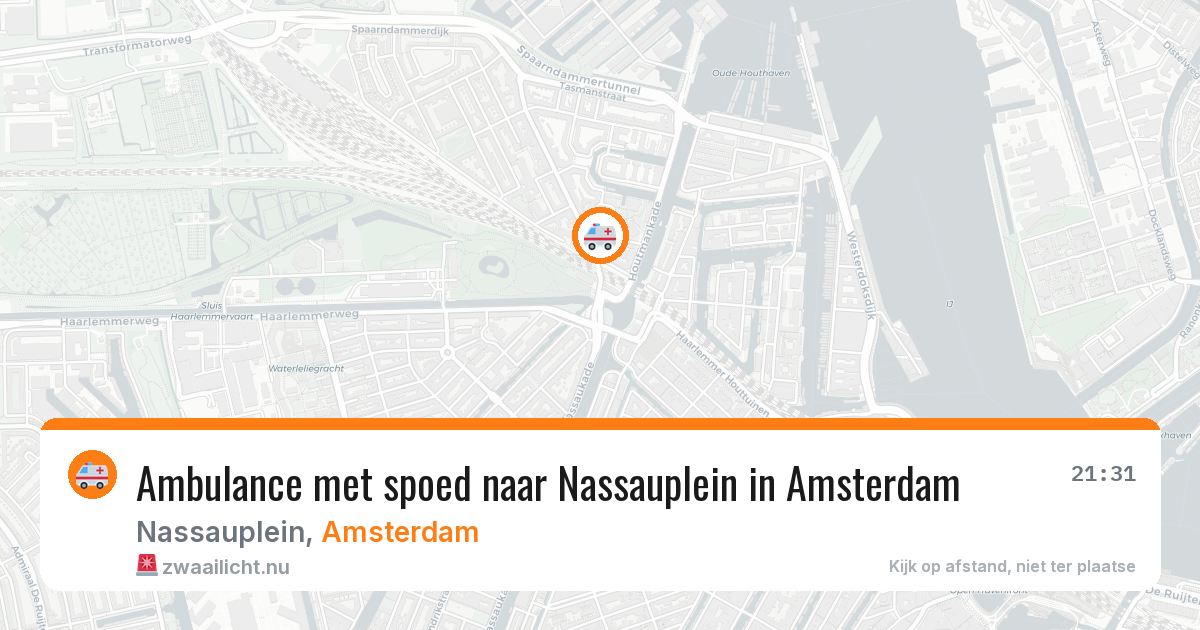 Ambulance met spoed naar Nassauplein in Amsterdam — 16 jul 2026