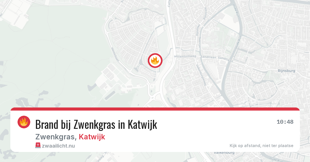 Brand bij Zwenkgras in Katwijk — 11 jul 2026