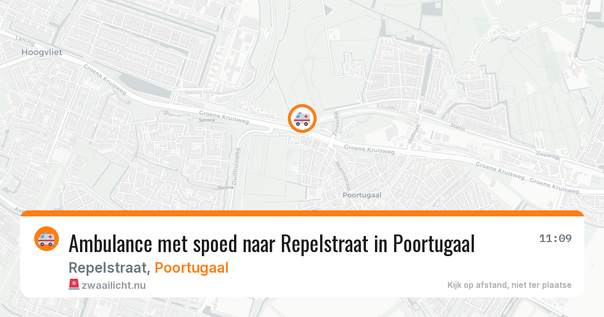 Ambulance met spoed naar Repelstraat in Poortugaal — 15 apr 2026