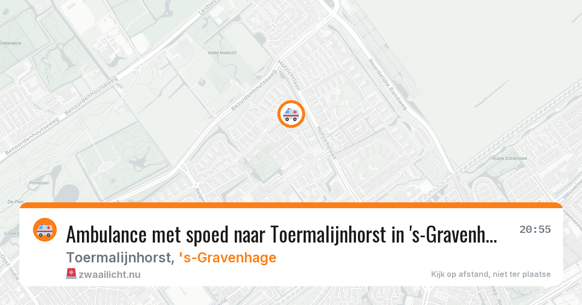 Ambulance met spoed naar Toermalijnhorst in 's-Gravenhage — 11 mei 2026