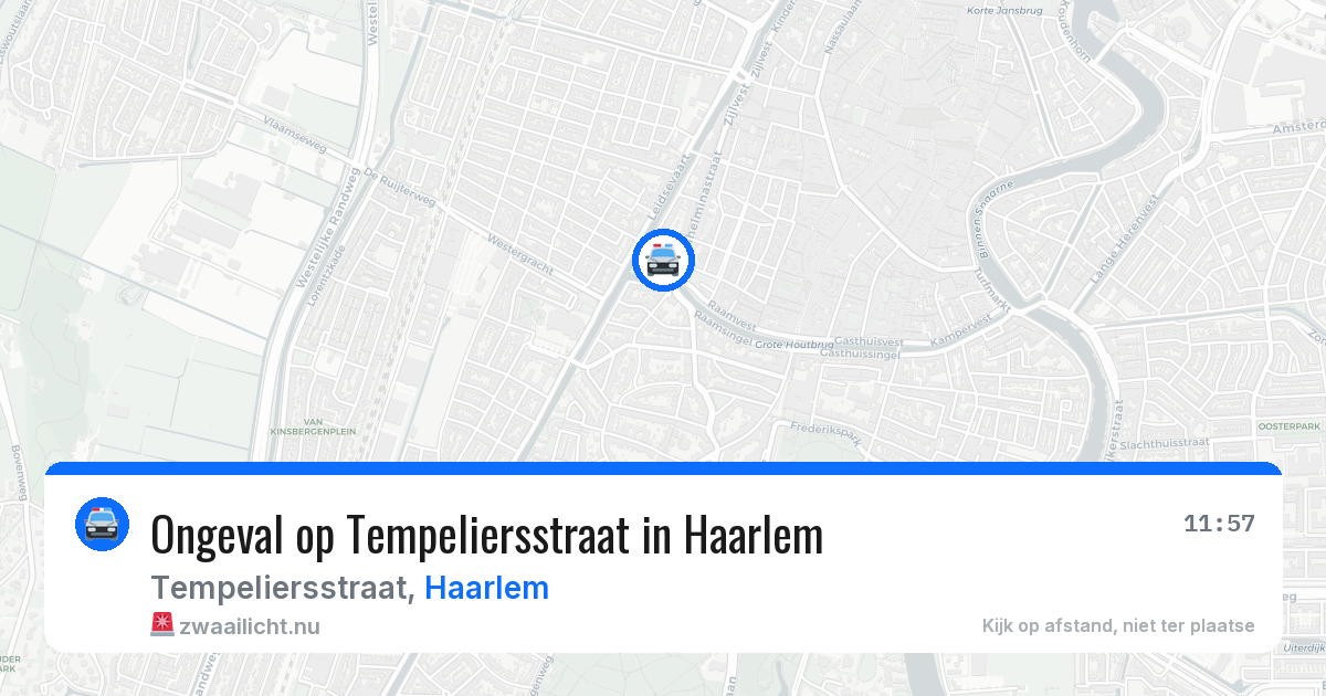 Ongeval op Tempeliersstraat in Haarlem — 18 mrt 2026