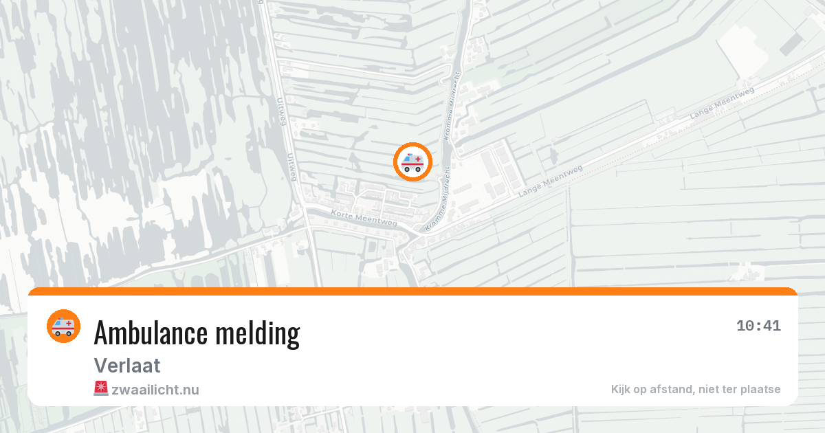 Ambulance melding — 1 jun 2026
