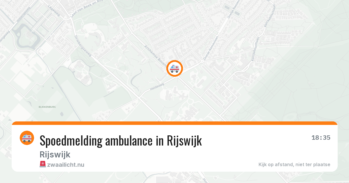 Spoedmelding ambulance in Rijswijk — 23 jan 2026
