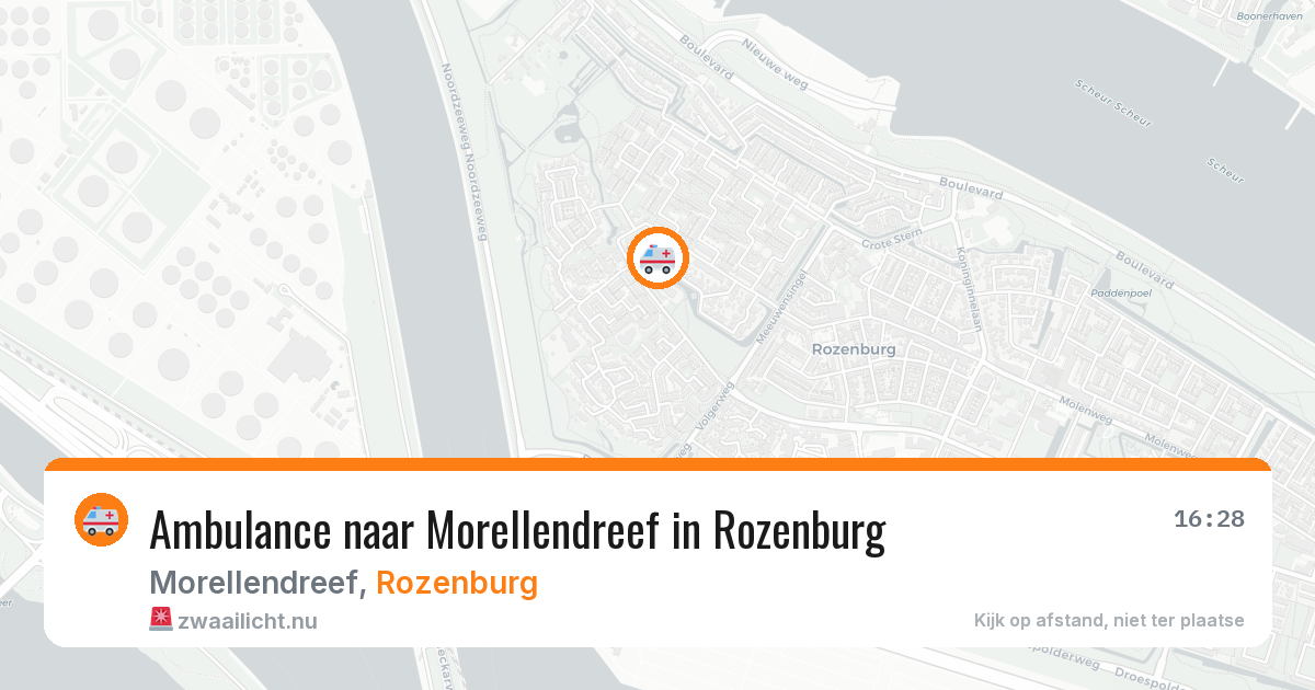 Ambulance naar Morellendreef in Rozenburg — 25 jul 2026