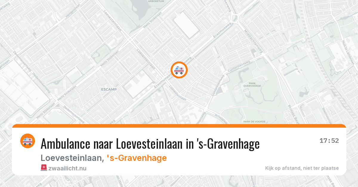 Ambulance naar Loevesteinlaan in 's-Gravenhage — 21 jul 2026