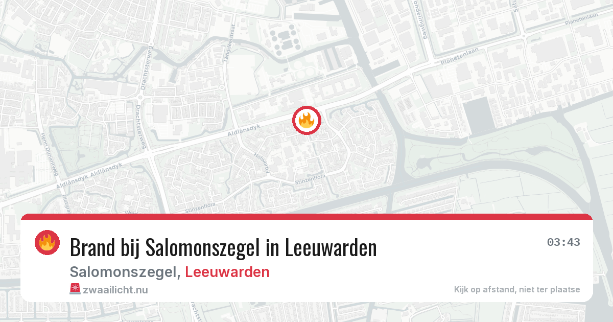 Brand bij Salomonszegel in Leeuwarden — 3 jun 2026