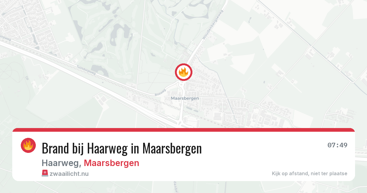 Brand bij Haarweg in Maarsbergen — 15 jul 2026