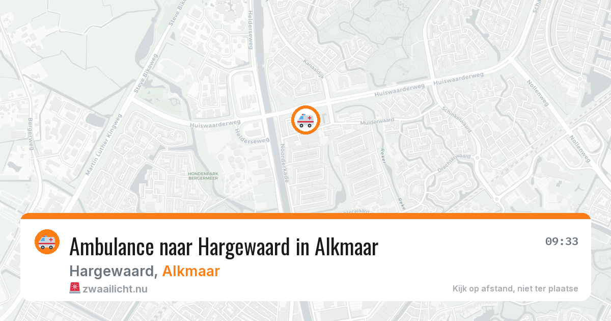 Ambulance naar Hargewaard in Alkmaar — 21 jul 2026