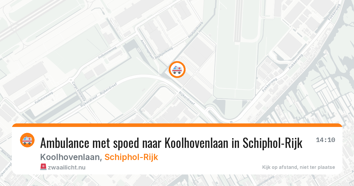 Ambulance met spoed naar Koolhovenlaan in Schiphol-Rijk — 26 feb 2026