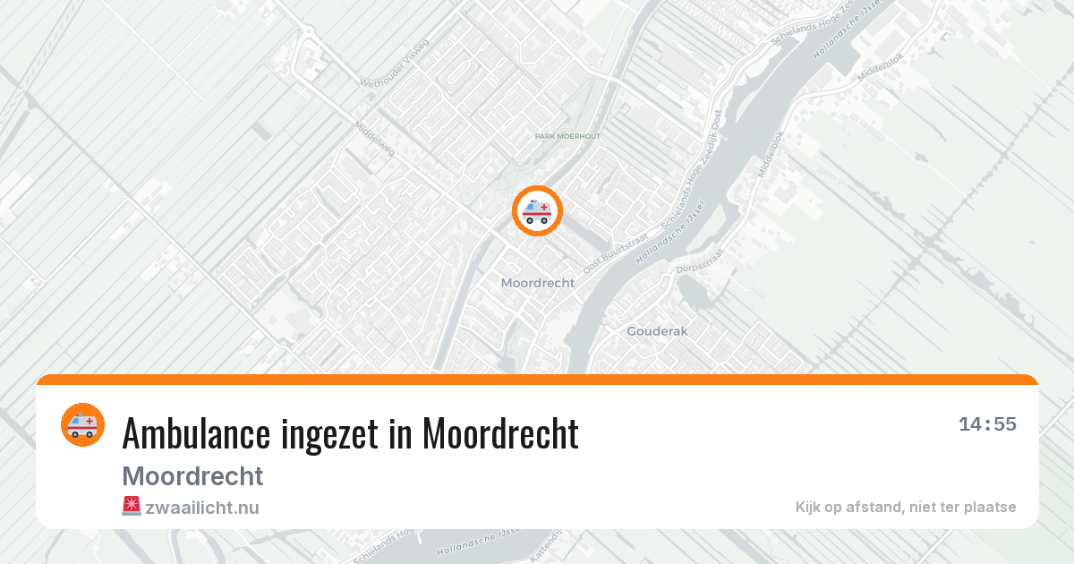 Ambulance ingezet in Moordrecht — 25 jul 2026