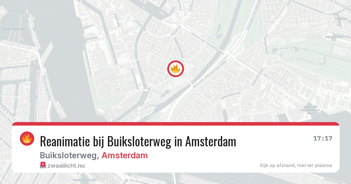 Reanimatie bij Buiksloterweg in Amsterdam — 20 jul 2026