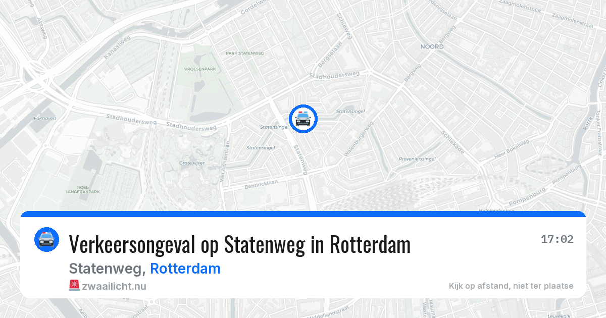 Verkeersongeval op Statenweg in Rotterdam — 9 apr 2026
