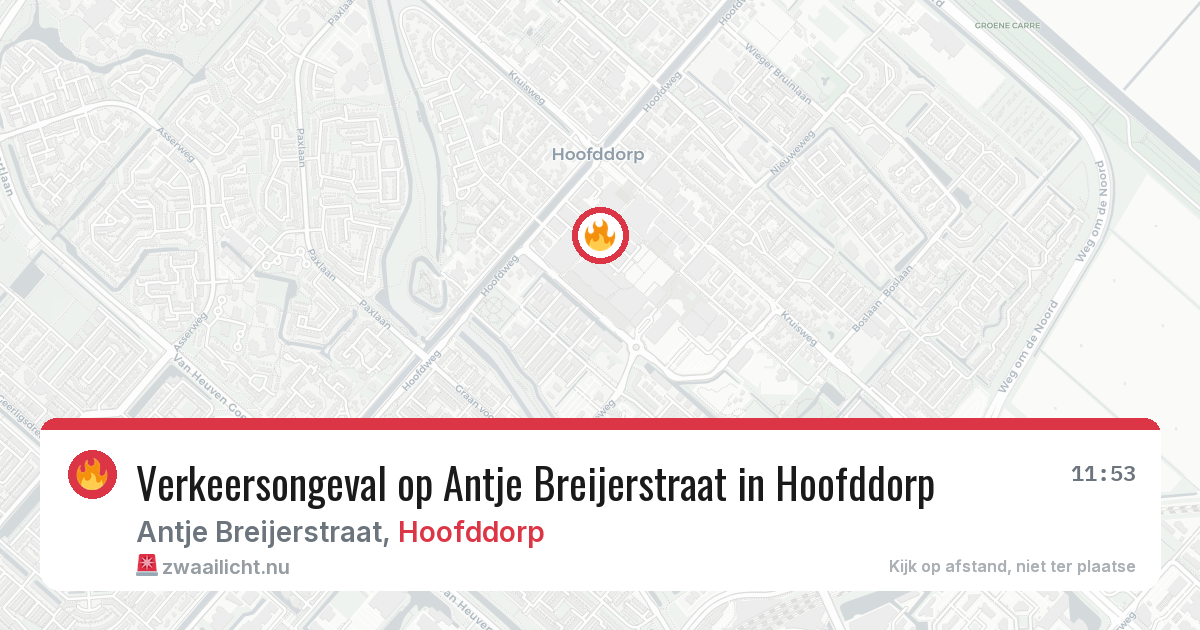Verkeersongeval op Antje Breijerstraat in Hoofddorp — 27 mei 2026